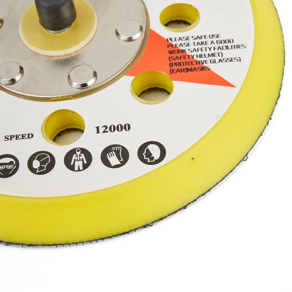 

1* Backing Pad 125mm 5inch/125mm Diameter 8holes Hook & Loop Polisher Sanding Disc Sponge Hot New Nice Durable