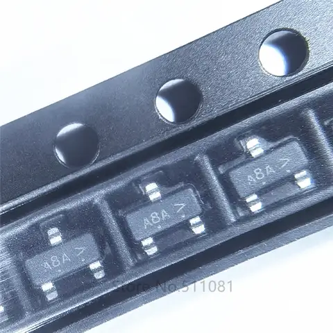 100PCS LMUN2211LT1G LMUN2211 MUN2211LT1G MUN2211 SOT-23 Marking A8A Band Stop Triode