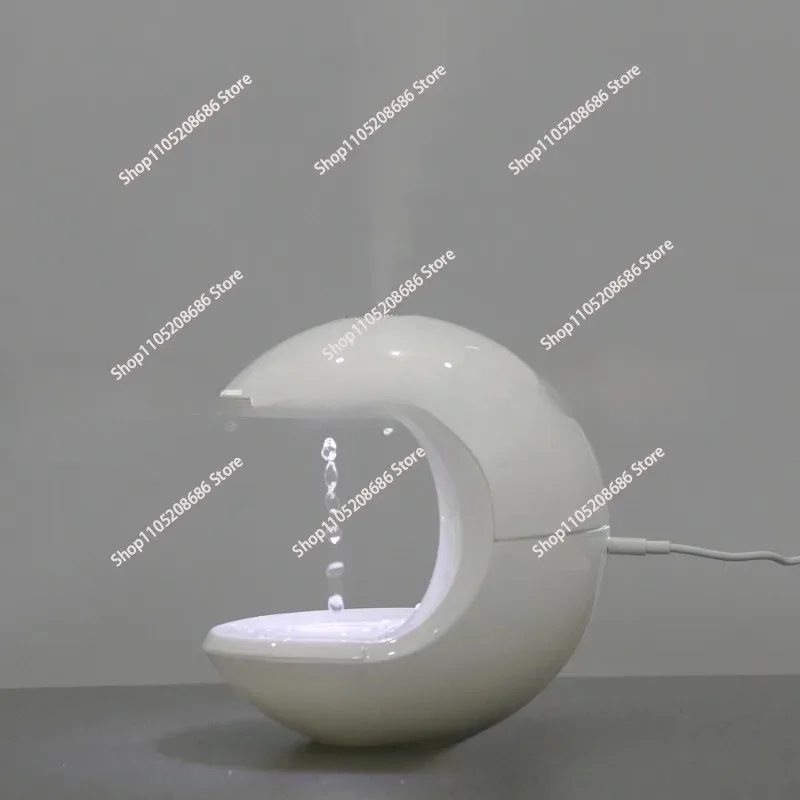 100pcs Household Humidificador 7 Colorful Led light Cool Mist Anti Gravity Water Droplets Air Humidifier for Bedroom Office