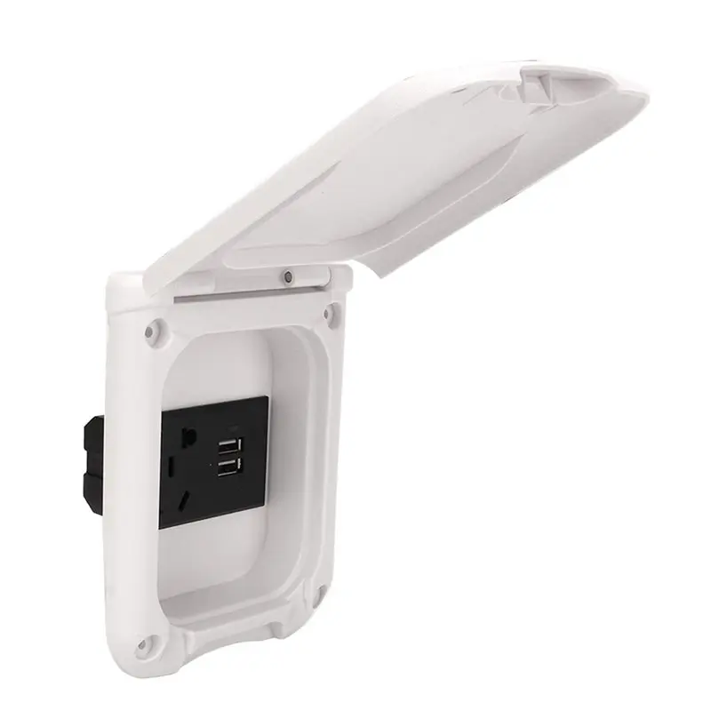 M50K-Magnetic Multifunctional RV Power Outlet Box Cover Weatherproof Outdoor Lampholder Lamp Holder Kit