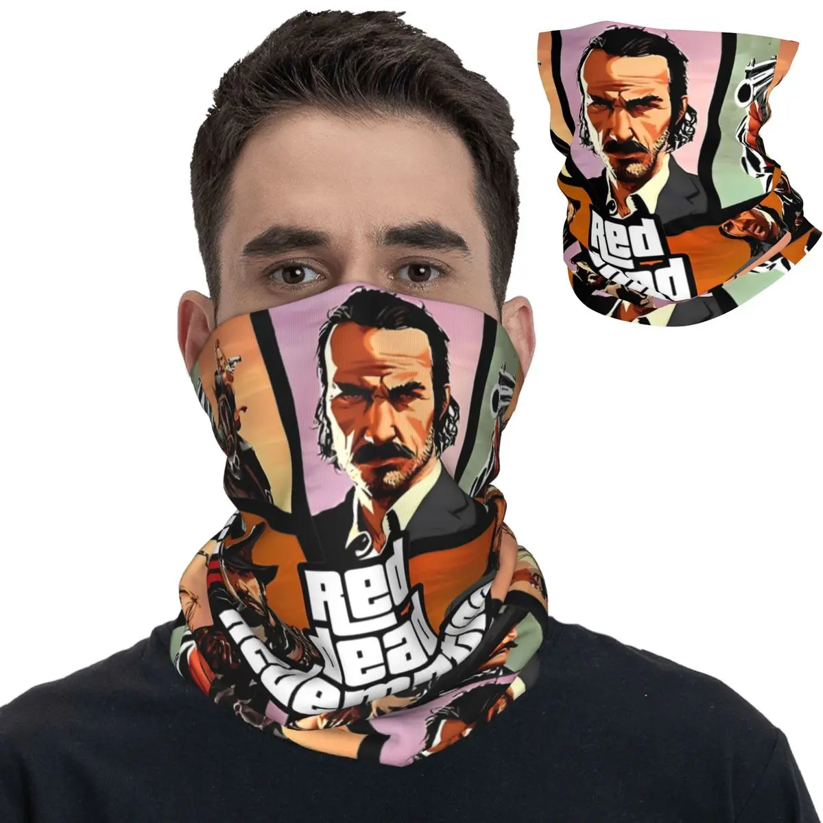 Limited Redemptions Bandana Neck Gaiter Printed Gamer Gaming Magic Scarf Warm Balaclava Hiking Unisex Adult Windproof