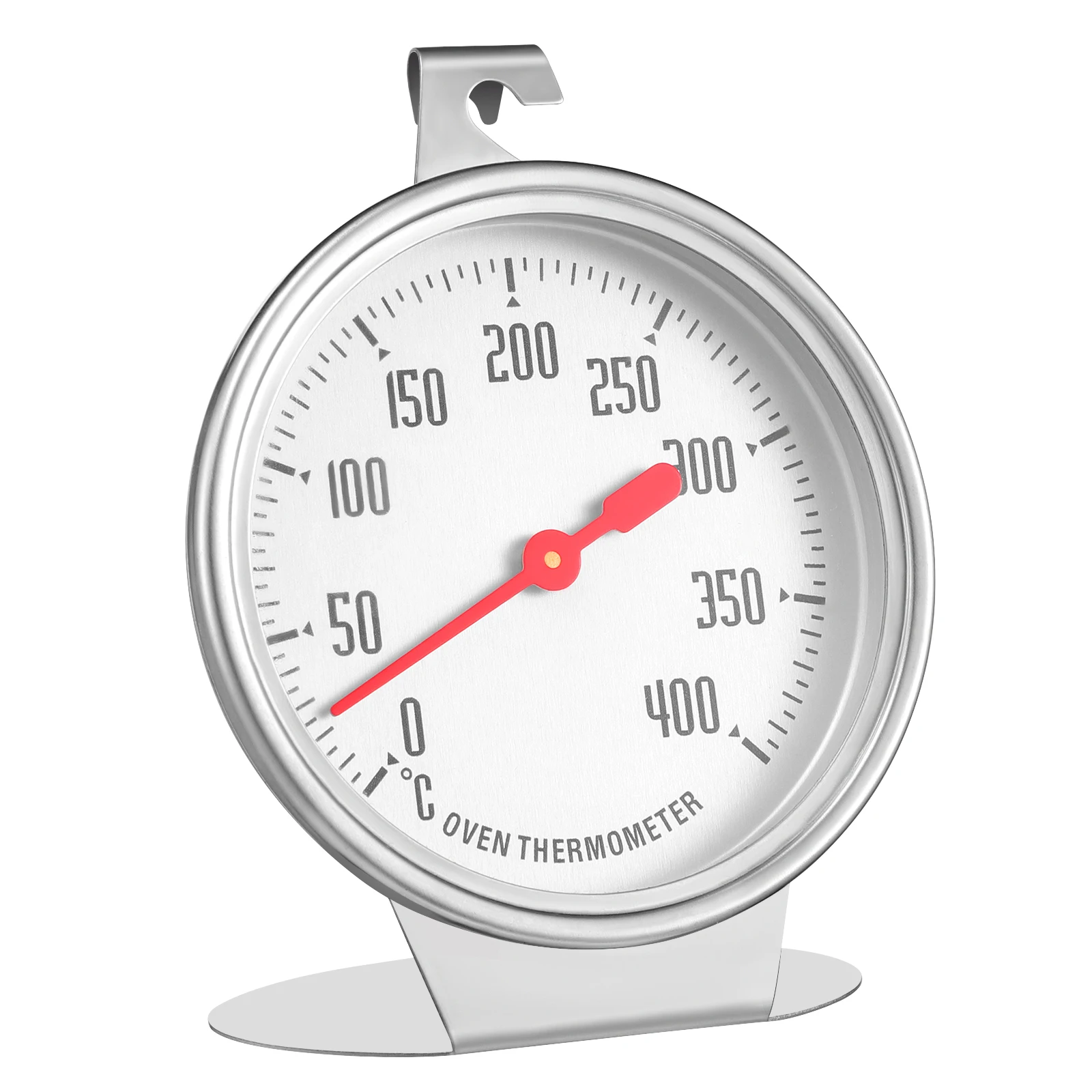 

Oven Thermometer Stainless Steel Large Dial Temperature Monitor for Kitchen Cooking Toaster 0 to 400 Degrees Celsius Easy Read