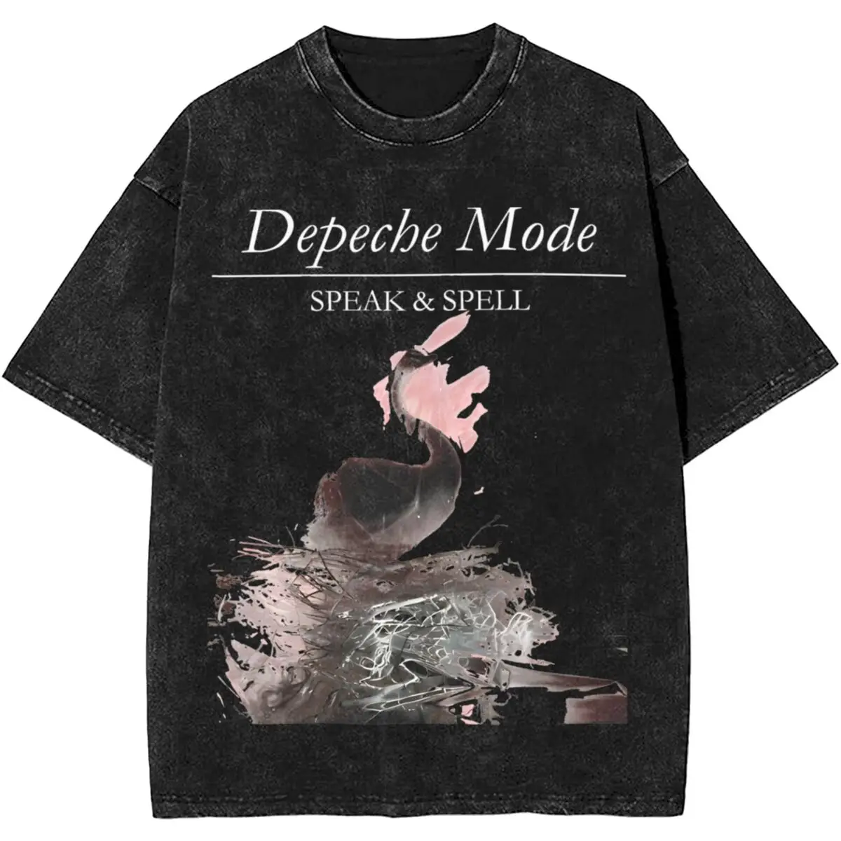 Depeche Modes Live Tour Memories 2024 World Tour Washed T Shirts Streetwear Hip Hop T-Shirt Tees for Men Women Short Sleeve