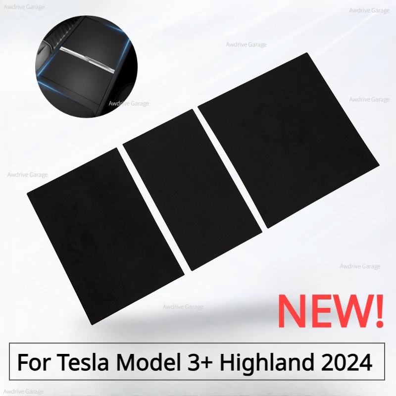 

Для Tesla Model Y Model 3 Highland 2024, панель центральной консоли, замшевая пленка, устойчивая к царапинам наклейка, защитная пленка, автомобильные аксессуары