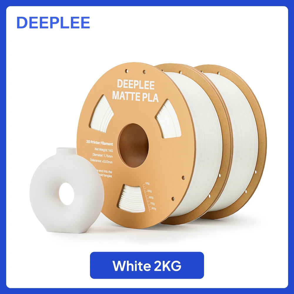 DEEPLEE 2KG mat PLA-filament 1,75 mm 3D-printen voor FDM 3D-printer PLA roze Deeplee-filament