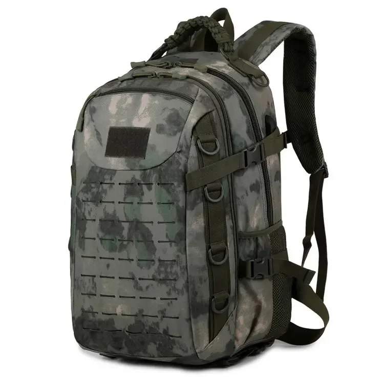 Taktische Outdoor-Tarnrucksack mit zwei Schultergurten - Neues Modell Rucksack - Multifunktionale wasserdichte Tasche für Militär-Enthusiasten und Pendler – Detail 20