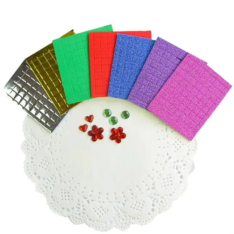 สติ๊กเกอร์โมเสคโฟม 3 มิติ สำหรับเด็ก DIY งานศิลปะ EVA การ์ตูนคริสตัล สติ๊กเกอร์ 3 มิติ สร้างสรรค์ ฝึกสมอง ของเล่นเสริมพัฒนาการสำหรับเด็ก