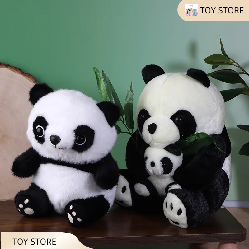 21 cm carino e morbido panda bambola kawaii peluche simulazione animali di peluche giocattolo per compagni di gioco per bambini regalo di compleanno