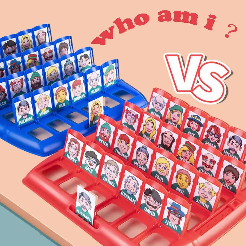 Fun Gift for Children: Guess Who I Am Board Game Toy Educational Guess Who Board Game for Logical Reasoning