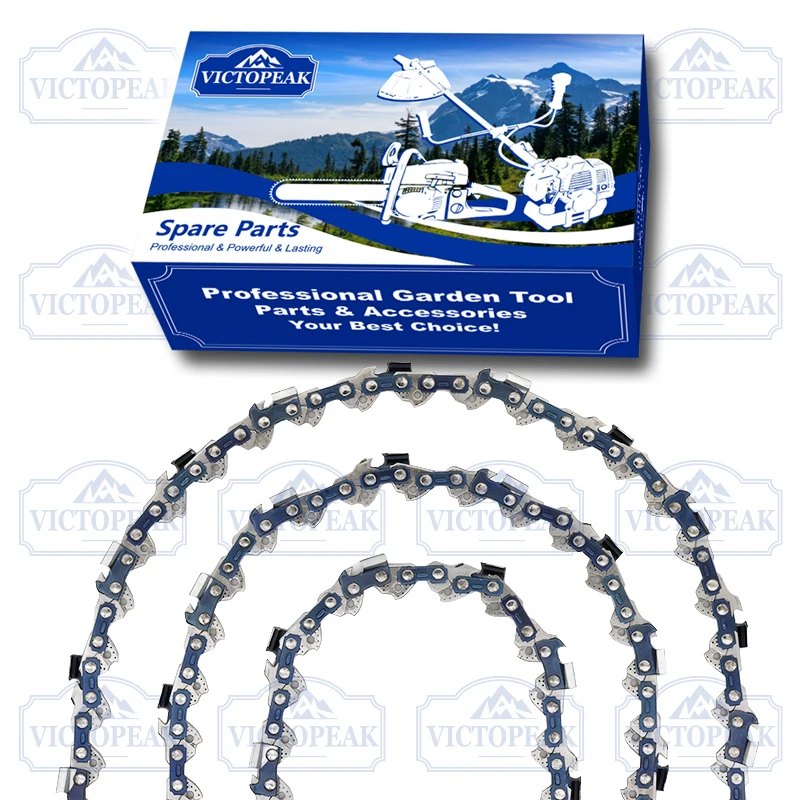 Chainsaw Chain 3/8 Pitch - Kettingzaagbladen, volledige beitel, 3/8