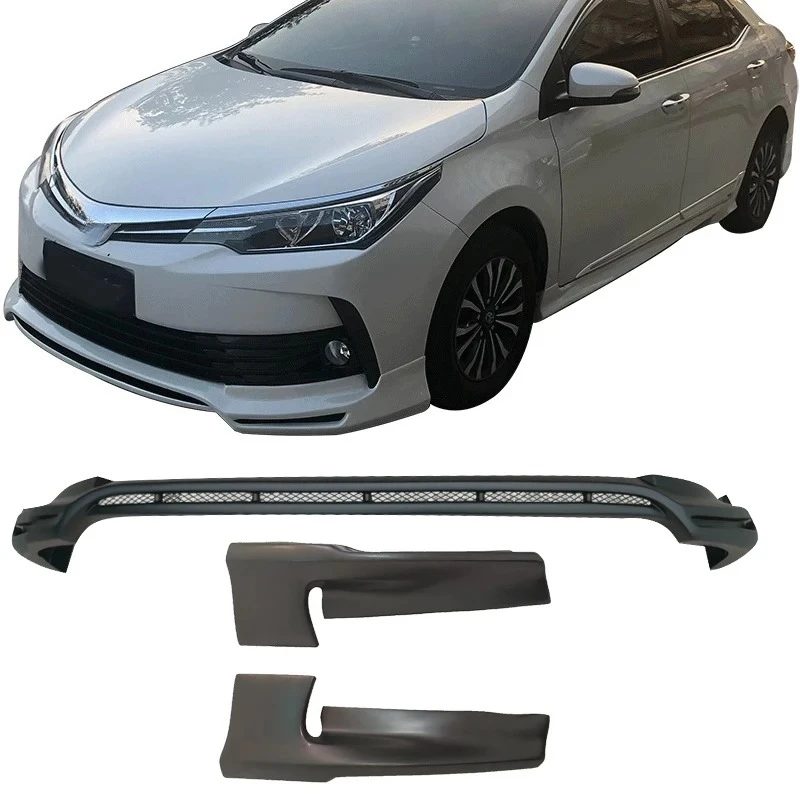 

For Toyota Corolla 2017-2018 Front Lip Corner ABS Material Factory Direct Body Kit Protect Decorate