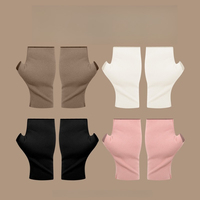 Thermal Fleece Gloves Women Winter Warm Touchscreen Fingerless Self Heating Office Gloves for Cold Weather