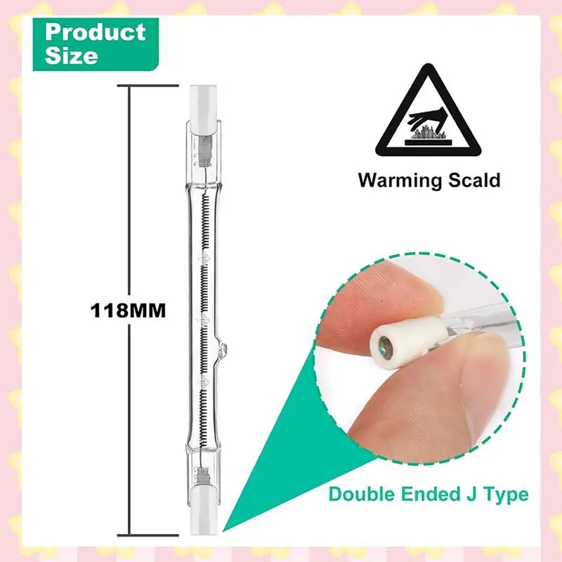 

AB51 R7s Halogen Light Bulbs, 14 Packs R7s Bulb 118Mm Dimmable 230V Halogen Bulbs, Linear Light Bulb 150W