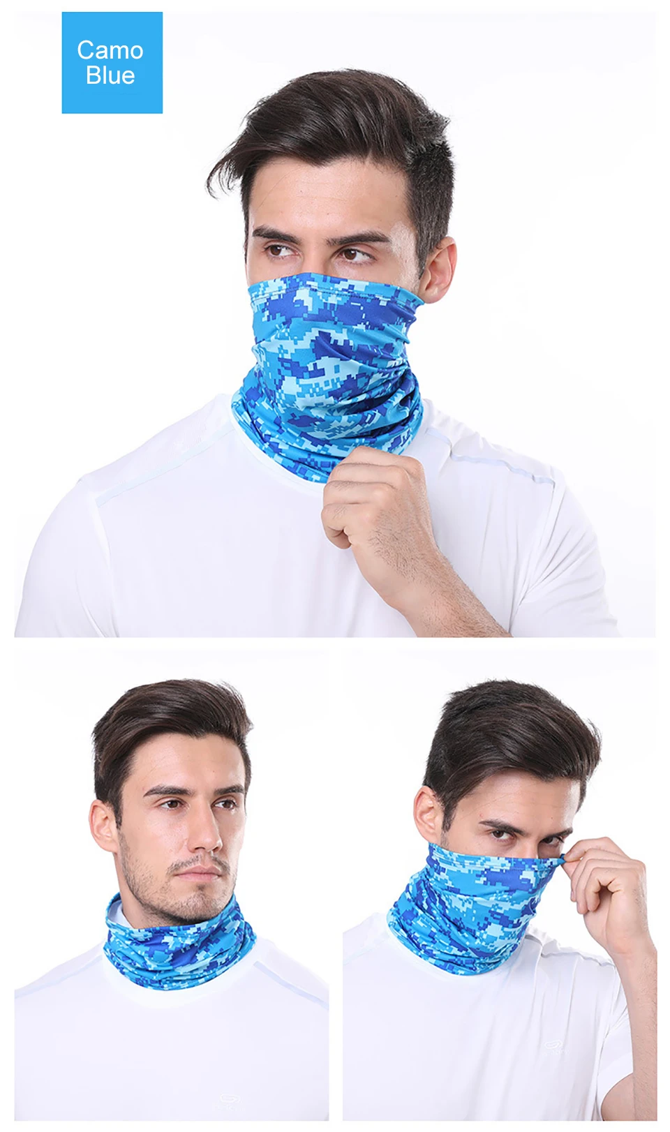 GTUBIKE Eisseiden-Bandana, atmungsaktiver UV-Schutz, Wandern, Gesichtsmaske, Outdoor-Sport, Sonnenschutz, Angeln, Gesichtsbedeckung, Schal – Detail 11