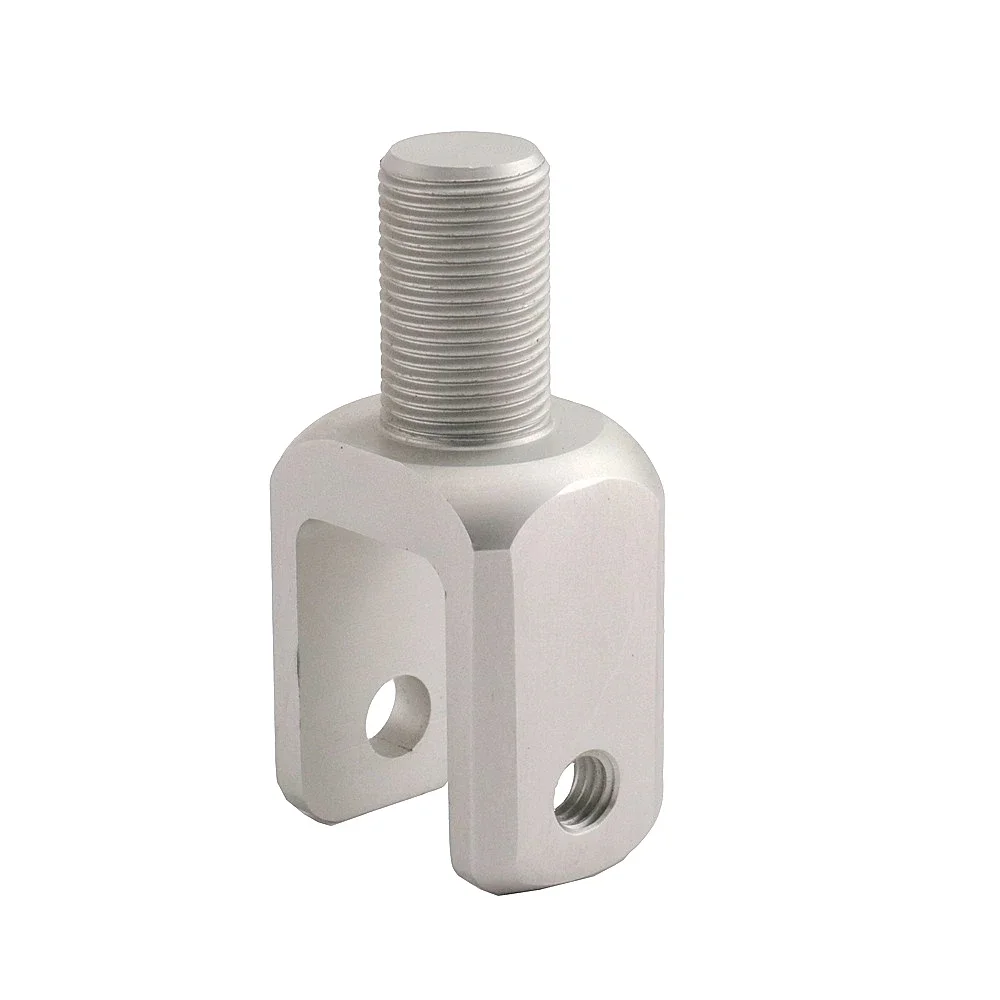 Universal Silver U Fork End Motorcycle Shock Absorber Adapter Connector Fixed Heads For Most Motorcycle Scooter Shock Absorber