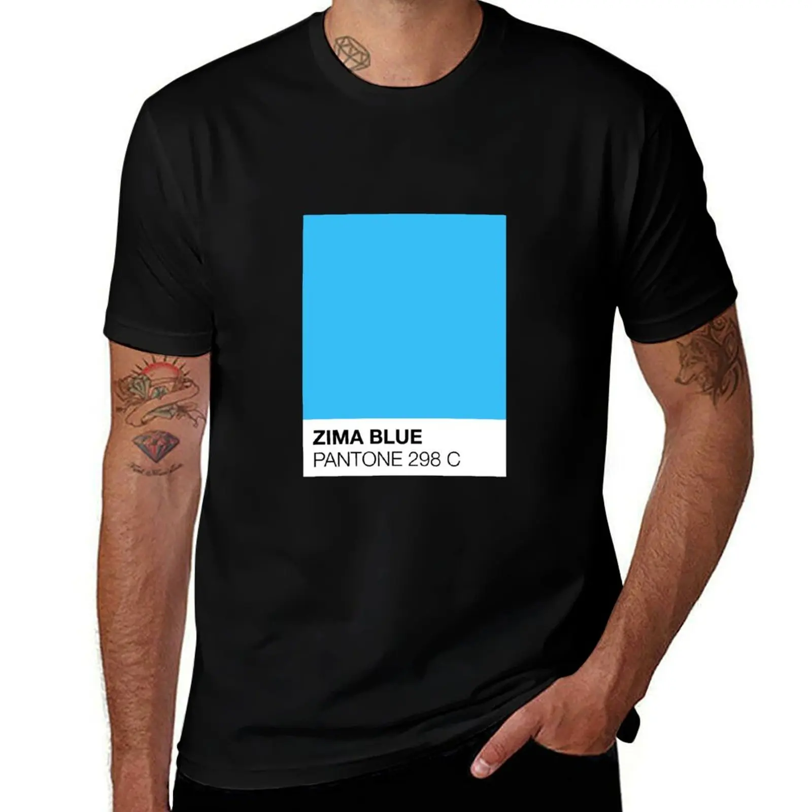 Pantone — Zima Blue T-Shirt summer clothes sweat for a boy t shirts men