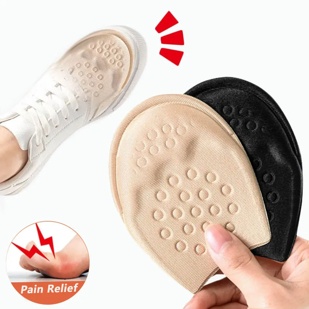 

Memory Foam Forefoot Pads Shoe Size Adjustment Insert Non-Slip Breathable Shoes Pad for Woman Man Sports Shock Absorption Insole