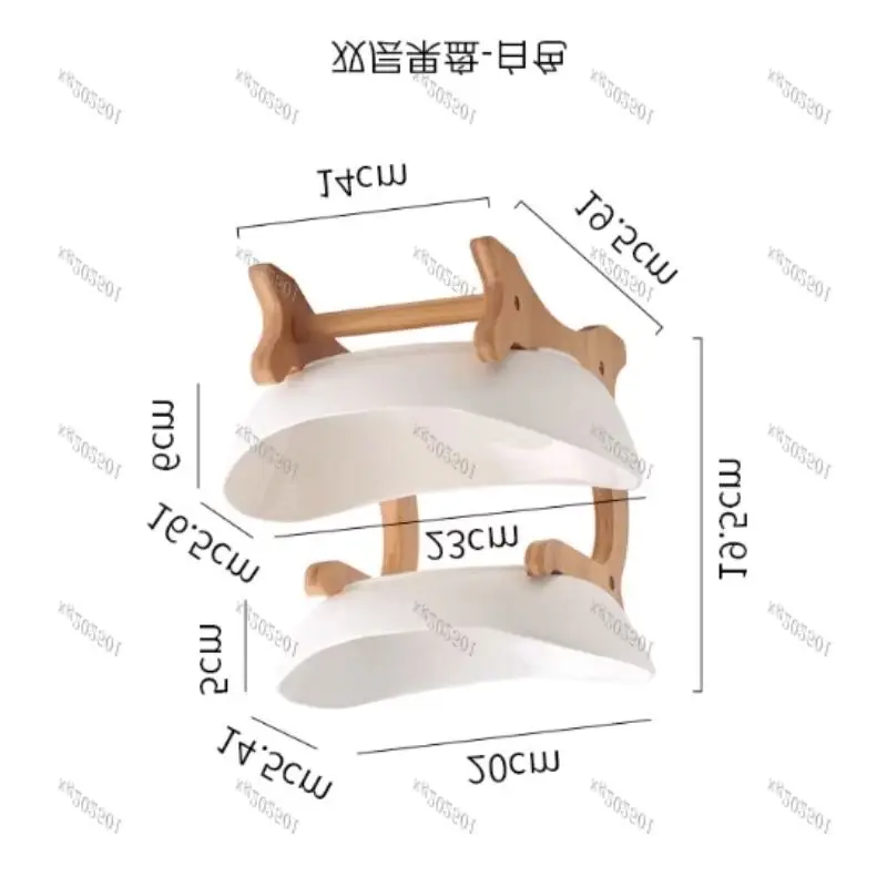 Modern 2/3 Layer Plastic Fruit Basket Candy Dish Organizer Stand for Snacks Cakes - Home Living Room Decorative Storage