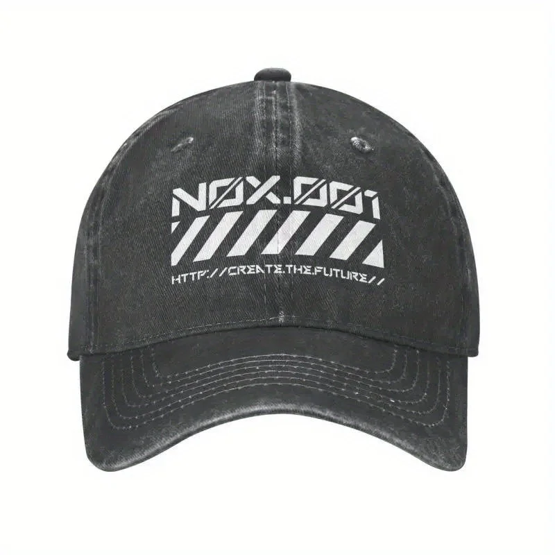 Casquette de baseball unisexe de style techwear japonais, compatible avec les plateformes |   Sangle réglable |   Léger |   Couleur unie Futur