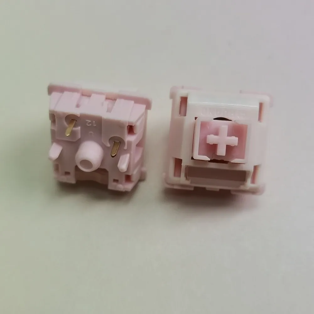 10PCS 5-Pin Linear Mechanical Keyboard Switch Light Guide Column POK Stem Hot-Swap Keyboard Switch Cross Stem 3.6mm Total Travel