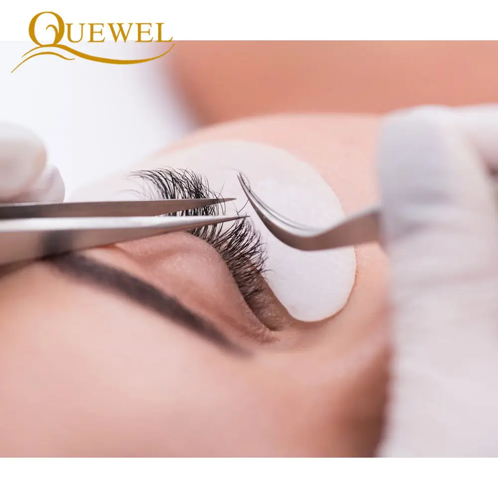 Quewel Individual False Eyelash Length 8-18mm Faux Natural Eyelashes Matte Black Curl Lashes Comfort Thick Soft High Quality