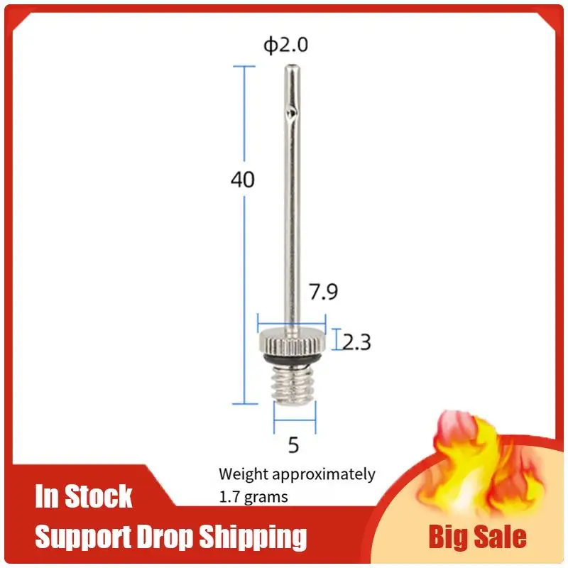เข็มสูบลม A35F ใหม่ 6 ชิ้น สำหรับบาสเกตบอล ฟุตบอล วอลเลย์บอล อุปกรณ์เสริมปั๊มลมอเนกประสงค์