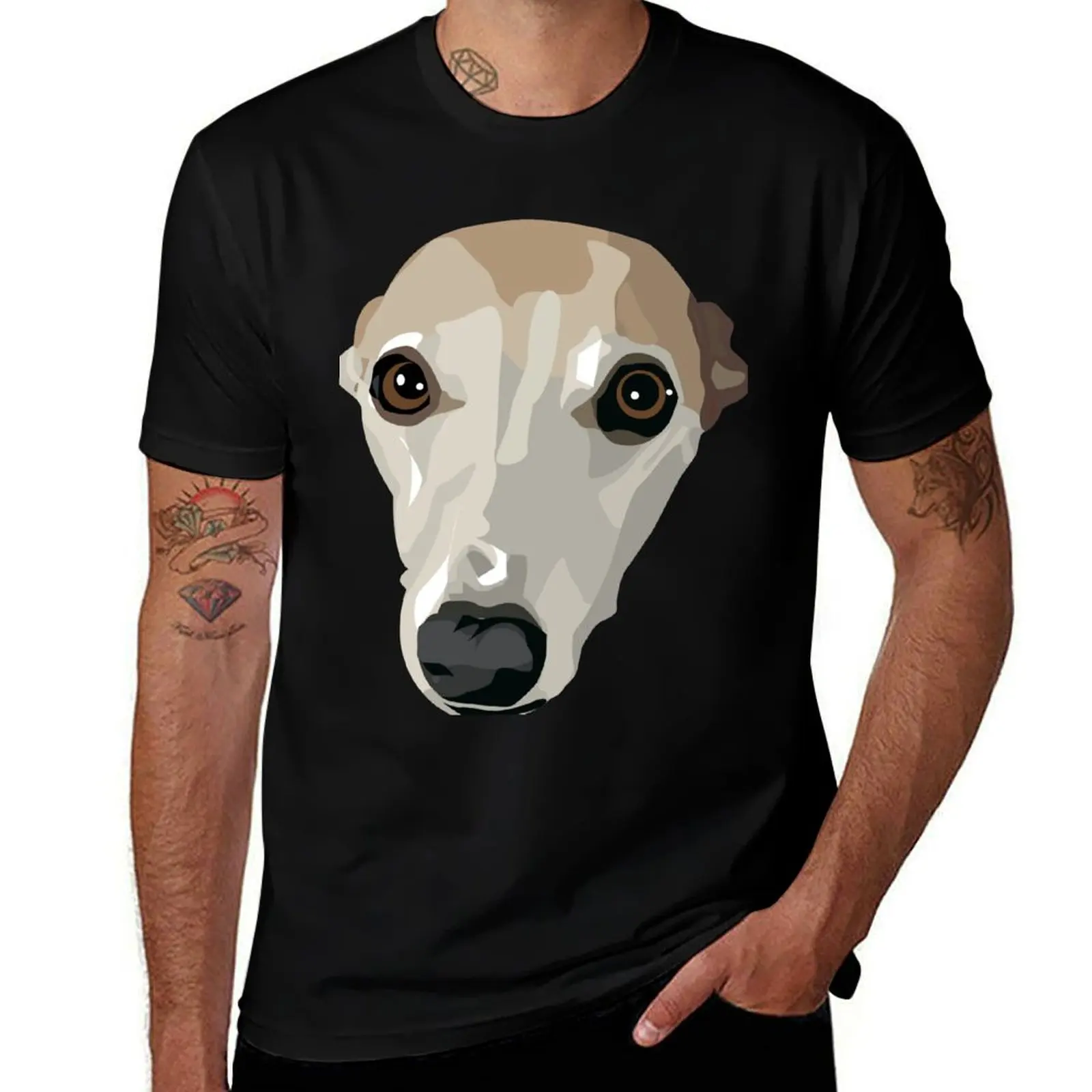 

Fawn Whippet T-Shirt football t shirt boys animal print customizeds t shirts for men pack