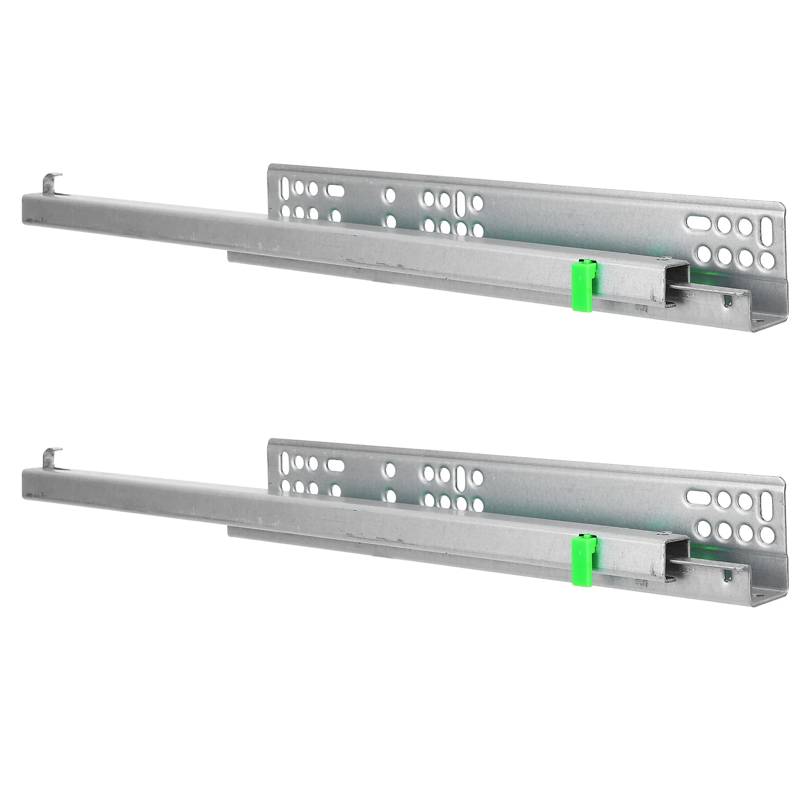 

Buffer Drawer Slides Full Extension Metal Glides Smooth Silent Close Replacement For Household Furniture Bottom Mount