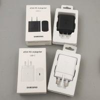 Samsung S25 S24 S23 S22 S21 S20 FE Note 20 Ultra 45W Charger EU US UK Super Fast Charge Adapter For Galaxy Z Flip Fold 6 5 4 3 2