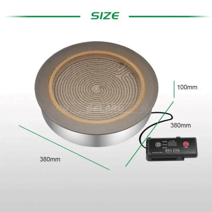 2025 تسخين سريع معدات المطبخ لوحة التدفئة سلك التحكم الكهربائية موقد سيراميك طباخ الأشعة تحت الحمراء