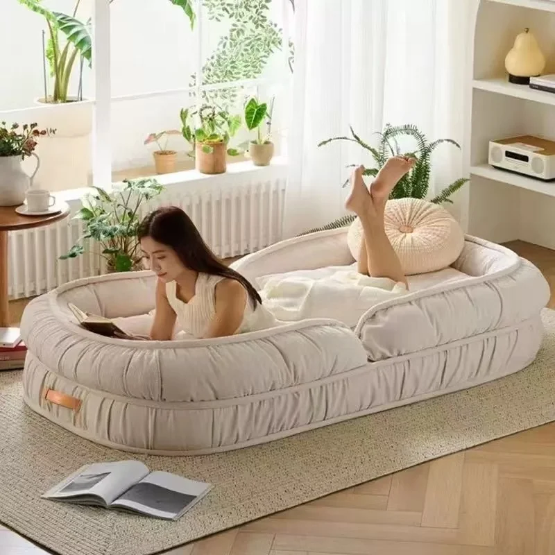 Single Small Tatami Bay Window Balcony Bedroom Sectional Sofa Foldable Reclining Living Room Lounge Chair For Humans Dogs