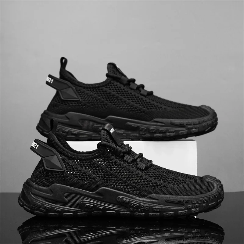 Men Breathable Mesh Casual Sneakers Lightweight Non Slip Summer Walking Sport Comfort Shoes
