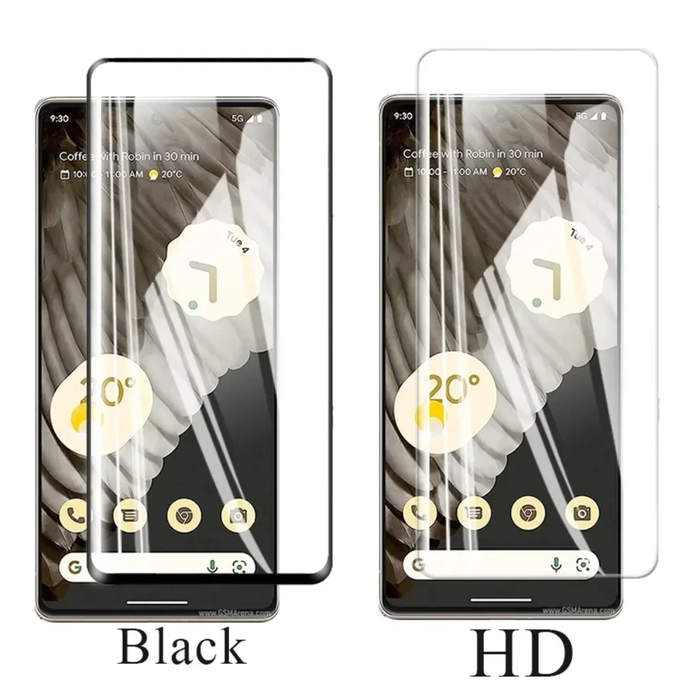 5Pcs for Google Pixel 7 Pro 7a 6 6A 5 4A 5A 5G A Tempered Glass Screen Protectors 7Pro Protective Film Mobile Phone Accessories