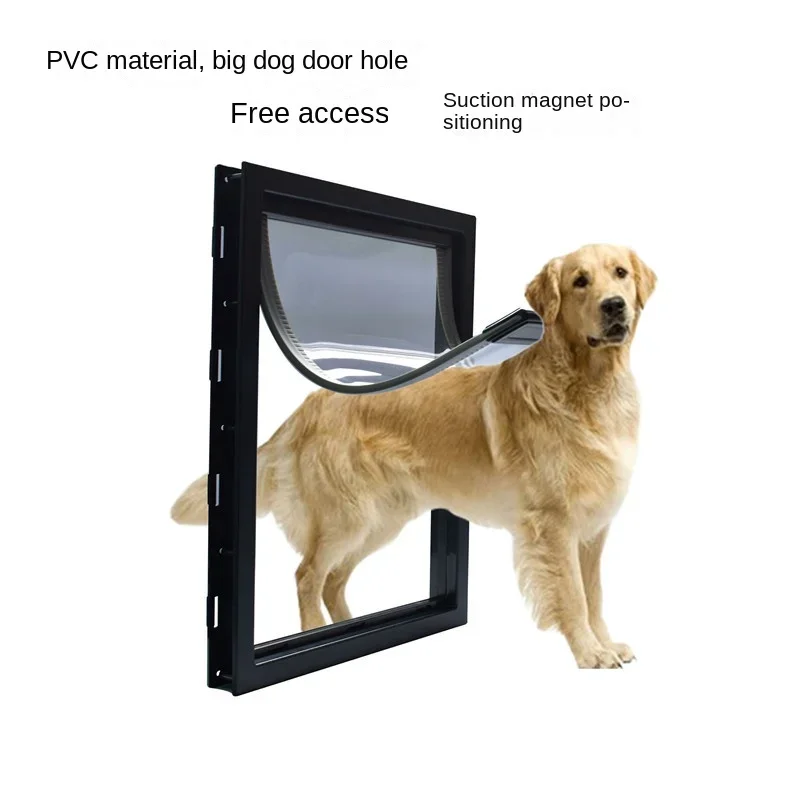 Extra Large PVC Dog Door for Golden Retrievers German Shepherds Rottweilers and Large Breeds, Easy Entry and Exit Dog Door