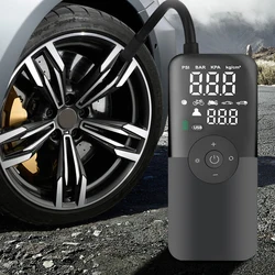 Rechargeable Air Pump Tire Inflator Digital Portable Compressor For Motocycle Bicycle Balls Cordless Car Tyre Inflator