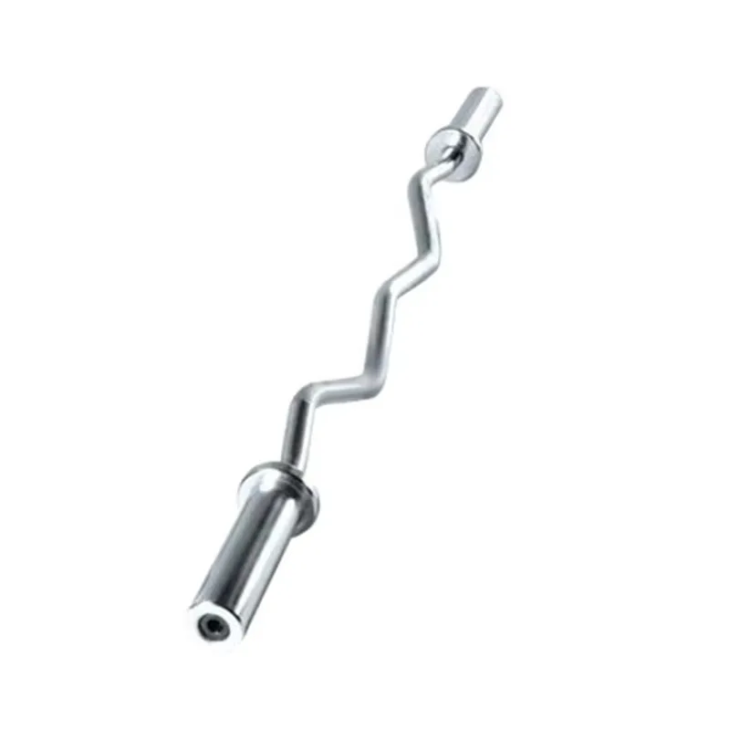 W Shaped Curl Barbell Bar Arm Muscle Strength Training Equipment