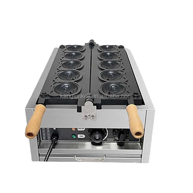 Electric Ice Cream Crispy Taiyaki Maker Bear Panda Waffle Machine