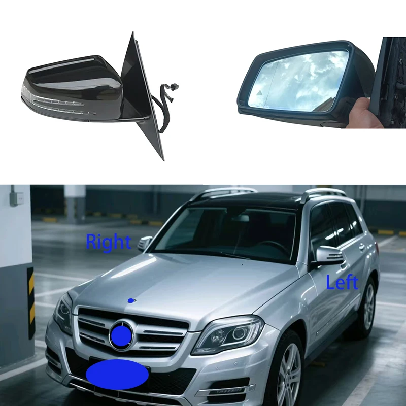 

Для Mercedes-Benz GLK X204 GLK200 GLK250 GLK260 GLK300 GLK350 2008-2015 Автомобильное боковое зеркало заднего вида в сборе