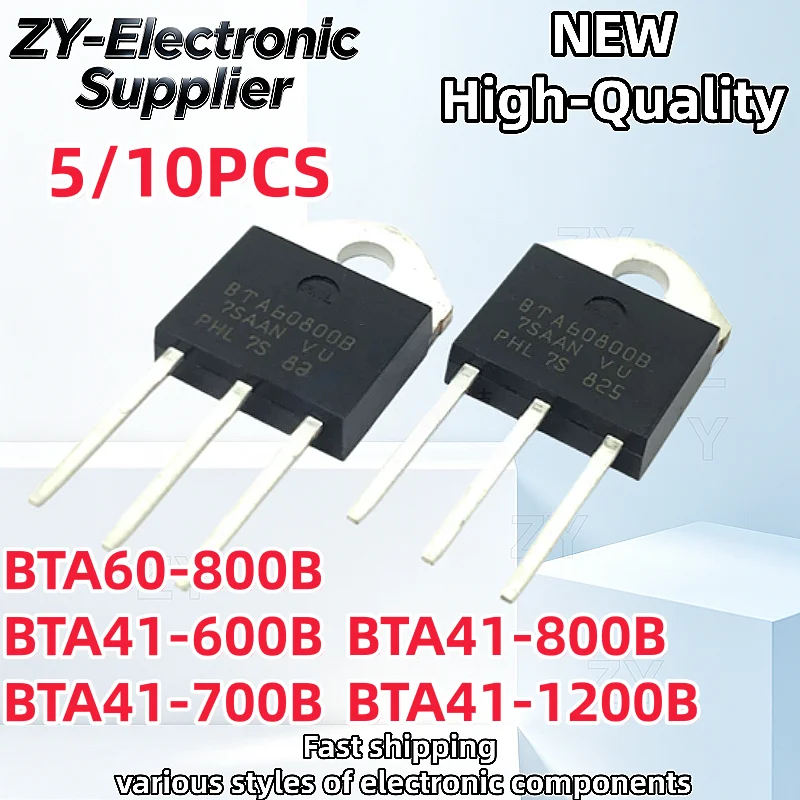 【5/10PCS】=New high-quality BTA60-800B BTA41-600B BTA41-700B BTA41-800B BTA41-1200B BTA60 BTA41 TO-3P Best Quality In Stock