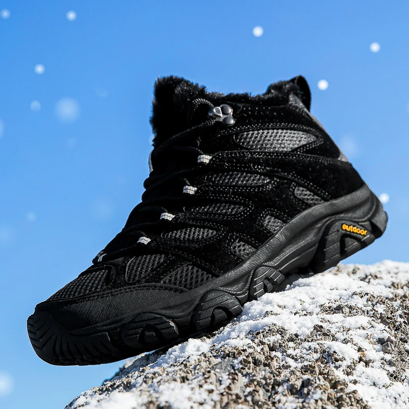 

New Cotton-lined Anti-slip And Wear-resistant Men's Outdoor Hiking Shoes, Men's Hiking Sports Shoes And Hunting Mountain Shoes