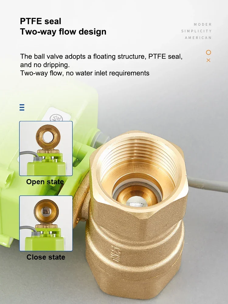 Motorized Ball Valve Brass Ball Valve With Drive 1/4