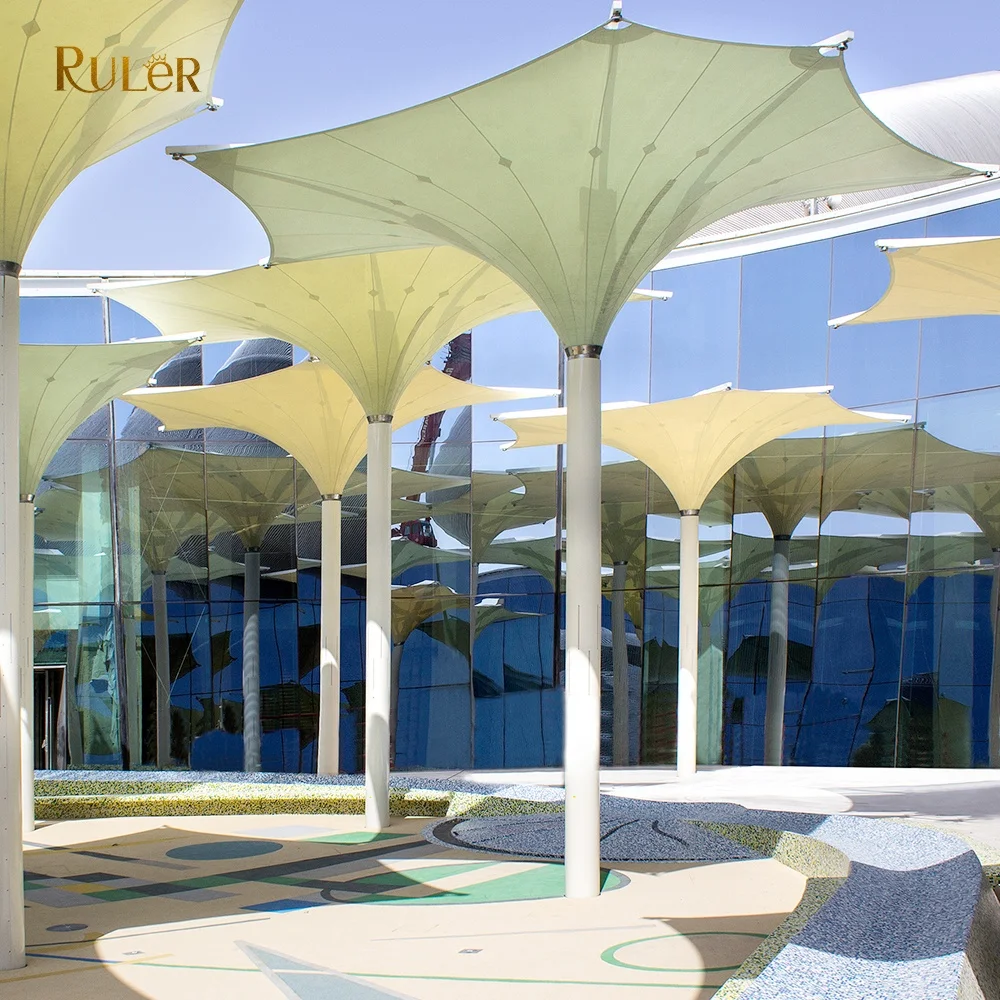 Outdoor Sunshade Project Garden Hotel Tulip Umbrella Flower Parasol Electric Patio Umbrella