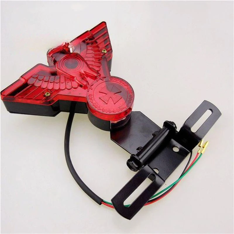 

*Motorcycle tail lights modified with LED cross eagle tail lights, brake lights, running lights, rear tail lights