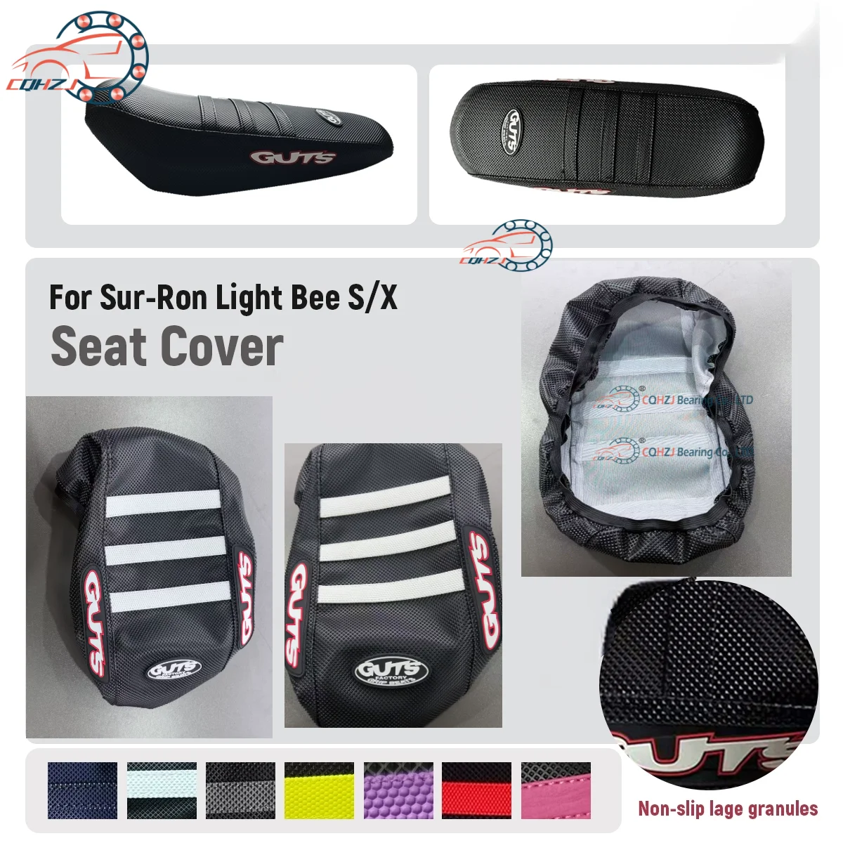 AliExpress NONE HZJ Motorcycle Pro Ribbed Rubber Gripper Soft Guts Seat Cover Anti-slip For Surron LightBee X S Off-Road Electric Vehicle E-Bike