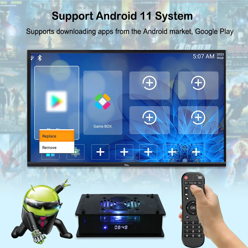 Супер консоль X Max Plus, игровая консоль с 97000 встроенными классическими играми для PSP/N64/Sega Saturn Game Player 8K HD Wifi TV Box
