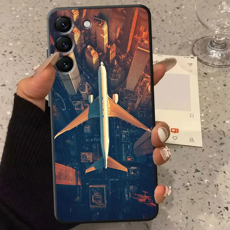Aircraft Cool Case for Samsung Galaxy A02s A50 A56 A20s A04 A03 A30s A53 A05 A06 A71 A73 Phone Cover