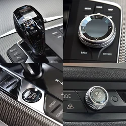 Crystal 4-Piece Set Gear Shift Knob Volume Button for BMW G05 G06 G07 G14 G15 G16 G20 G22 G28 G29 Car Interior Accessories