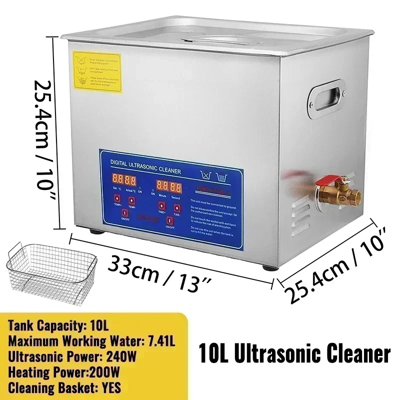VEVOR 1.3L 2L 3L 6L 10L 15L 22L 30L Ultrasone Reiniger Lave-Dishes Draagbare Wasmachine Vaatwasser Echografie Huishoudelijke apparaten