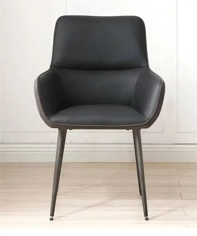 Dining chair head layer cowhide heightened backrest living room bedroom fashion wear furniture dining table and chairs stools