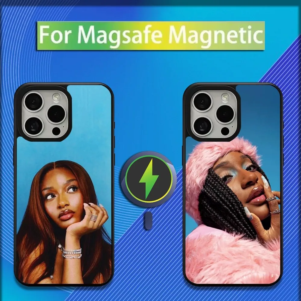 Music GIRL A-Ayra Starr Phone Case For iPhone 16,15,14,13,12,11,Plus,Pro,Max,Mini Magsafe Magnetic Wireless Charging